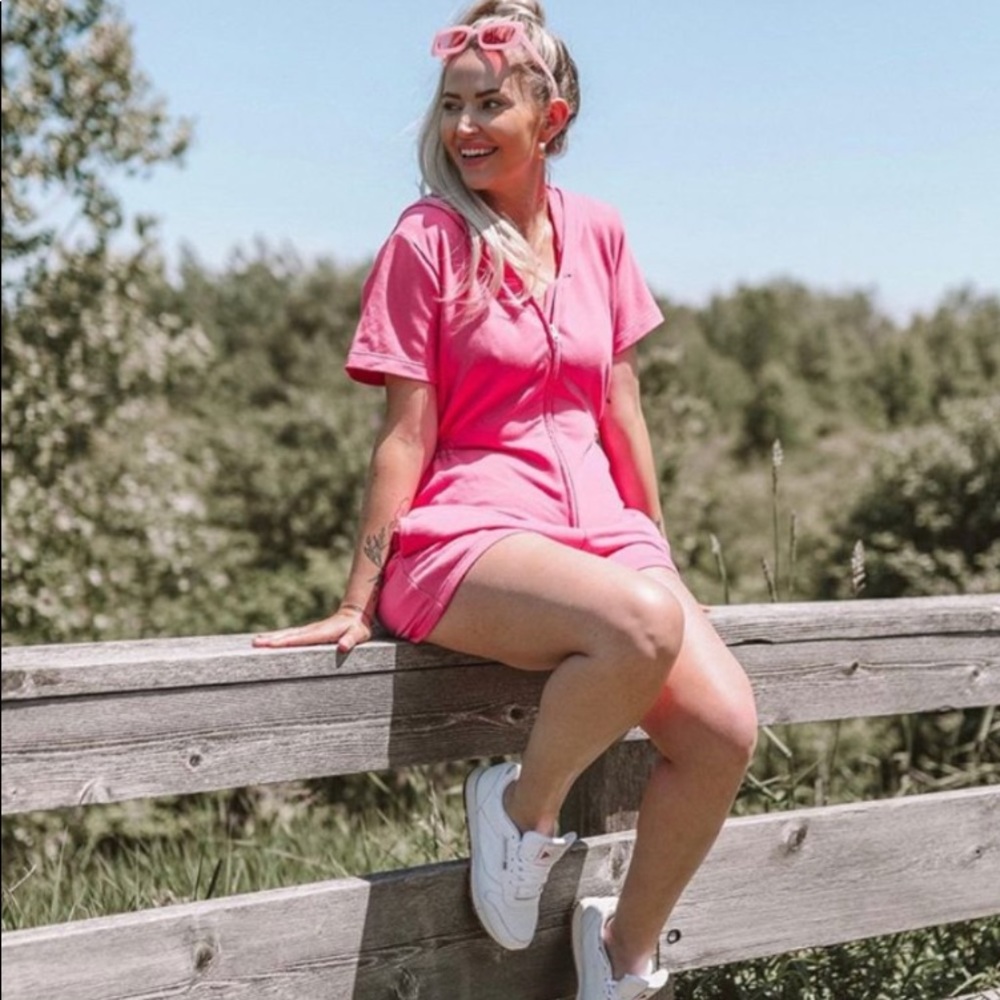 Smash & Tess x Birds Papaya Limited Edition Pink Romper size M